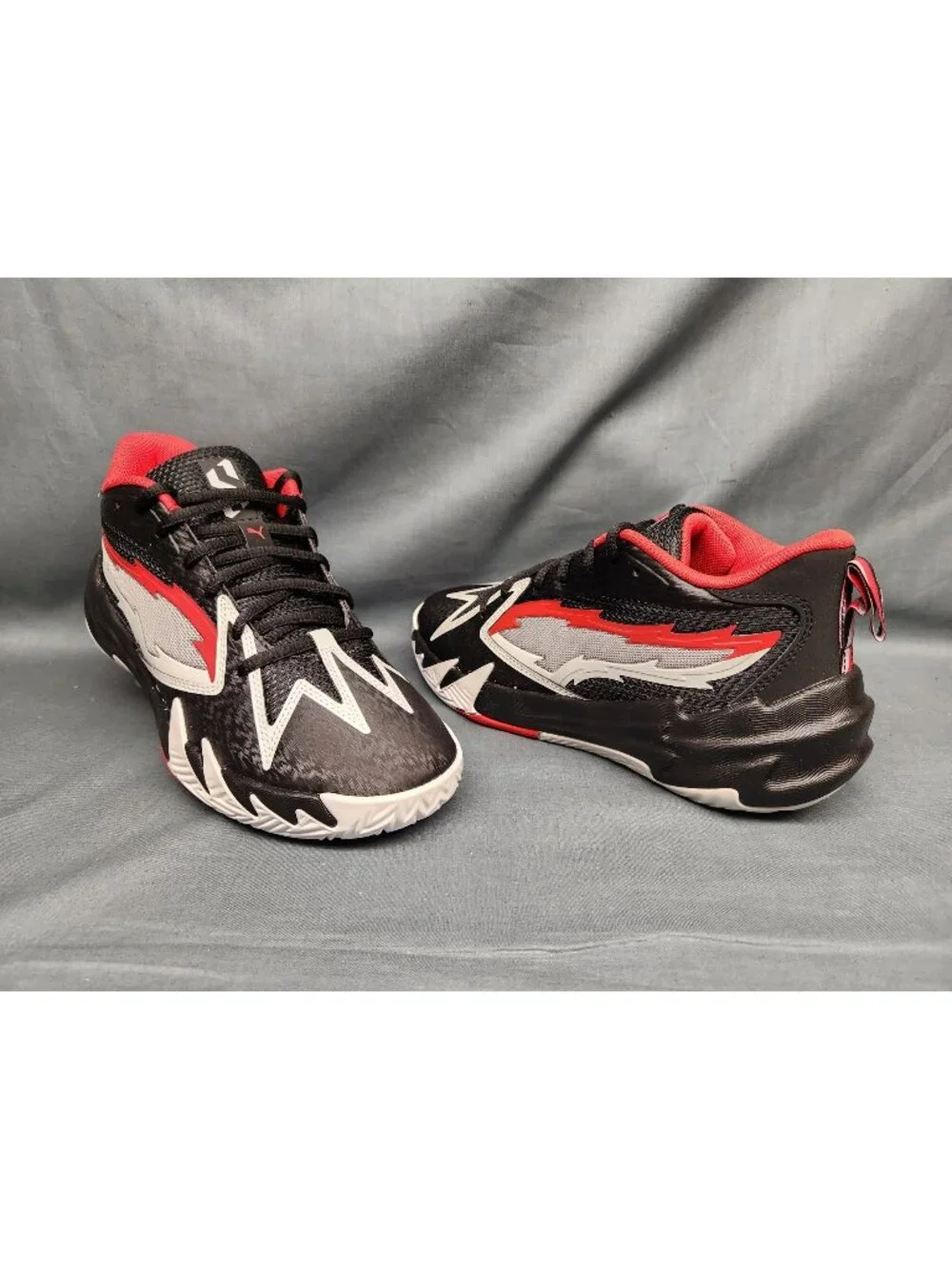 Puma Boys Scoot Zeros PDX Away Jr. Sneakers Black Red White Size 7 NEW NO BOX!